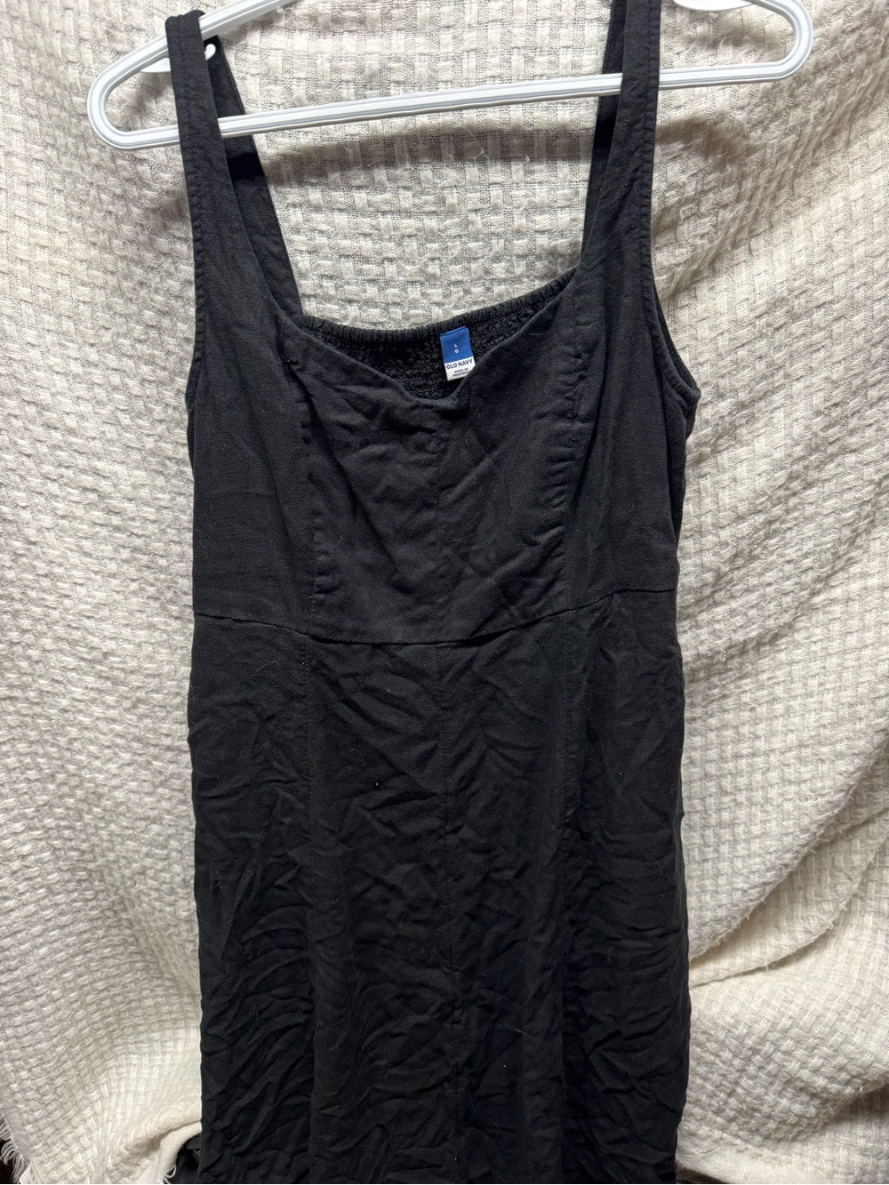 Black Scoop Neck Tank Dress -Old Navy